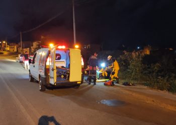 Motociclista é socorrido em estado grave após sofrer acidente na BA 409