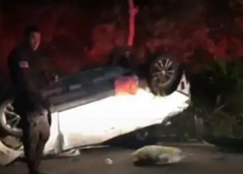 Mulher morre em capotamento no município de Lage