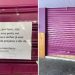 GO – Comerciante coloca recado pedindo que porta não seja arrombada após ladrão tentar invadir loja duas vezes, em Goiânia