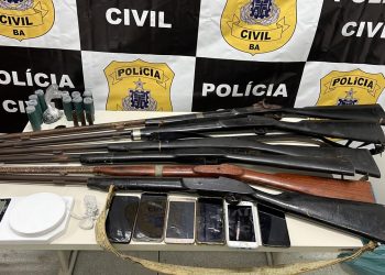 Operação na Bacia do Jacuípe prende quatro e apreende seis armas