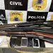 Operação na Bacia do Jacuípe prende quatro e apreende seis armas