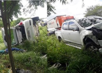 Colisão envolvendo S-10 e Fox deixa um morto e 3 feridos na BR 116 Norte (atualizada)