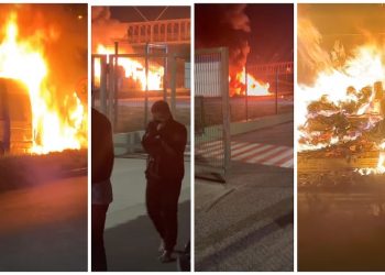 Van da banda Lambasaia sofre acidente na BR-324: ‘Queimou tudo’