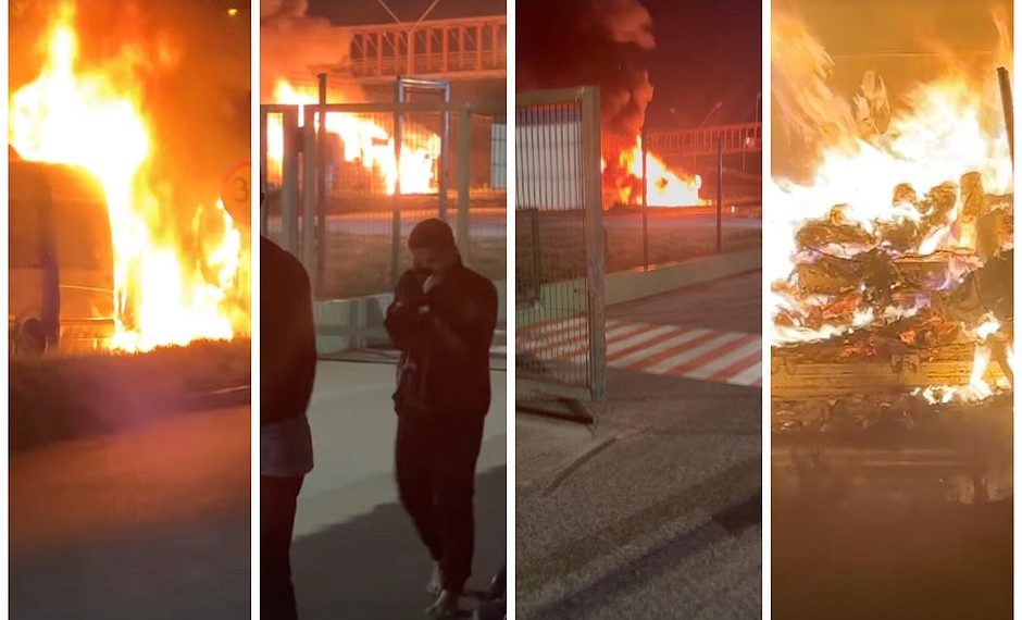 Van da banda Lambasaia sofre acidente na BR-324: ‘Queimou tudo’