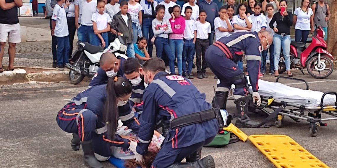 16º BPM participa de simulação de primeiras respostas em acidentes de veículos com vítima