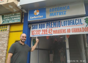 Aposta de apenas R$ 3 foi a ganhadora dos quase R$ 600 mil na Lotofácil