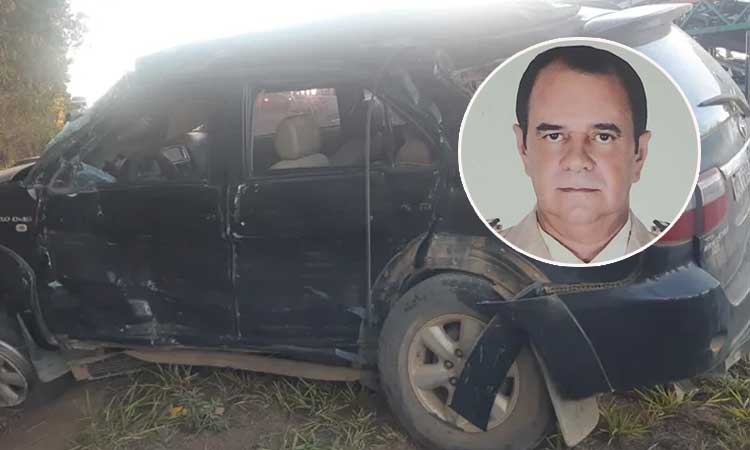 Major da PM morre após colisão entre caminhão cegonha e carro que dirigia