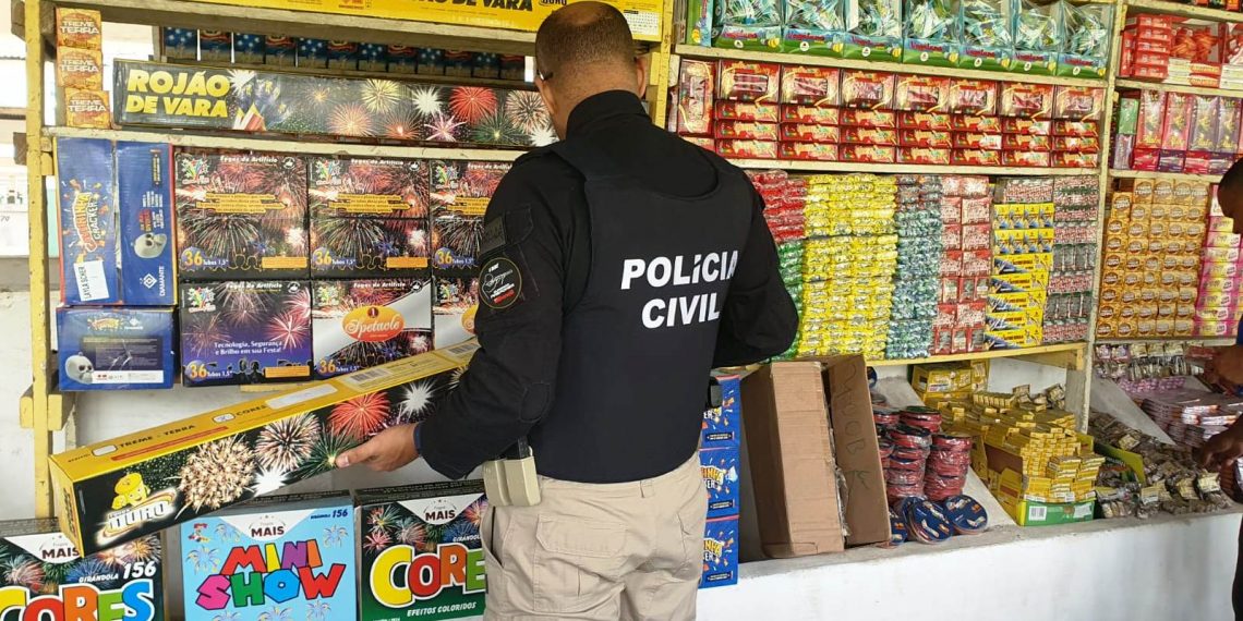 Operação ‘Em Chamas’ fiscaliza pontos de venda de fogos em Serrinha e Feira de Santana