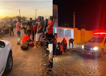 No espaço de uma hora Águia Resgate atende vítimas de dois acidentes envolvendo motocicletas