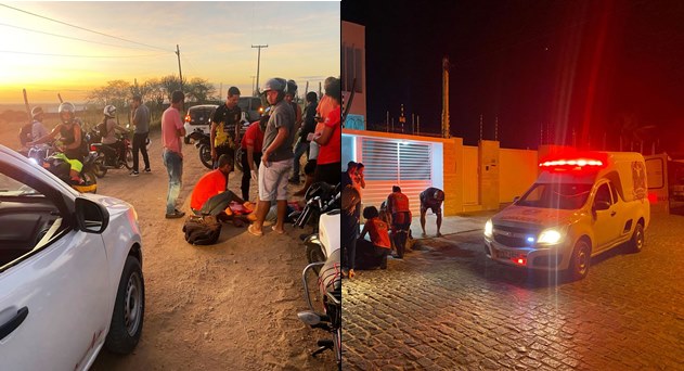 No espaço de uma hora Águia Resgate atende vítimas de dois acidentes envolvendo motocicletas