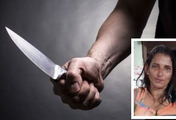 Mulher é assassinada a golpes de faca.