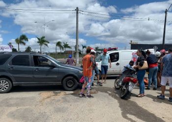 Gestante se envolve em acidente quando seguia para o maternidade visitar filha que tinha ganhando neném