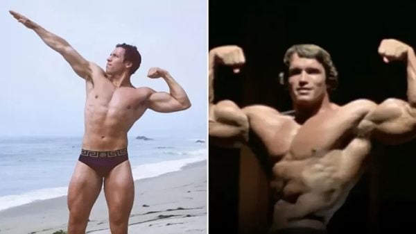 Filho de Arnold Schwarzenegger viraliza por semelhança com o pai