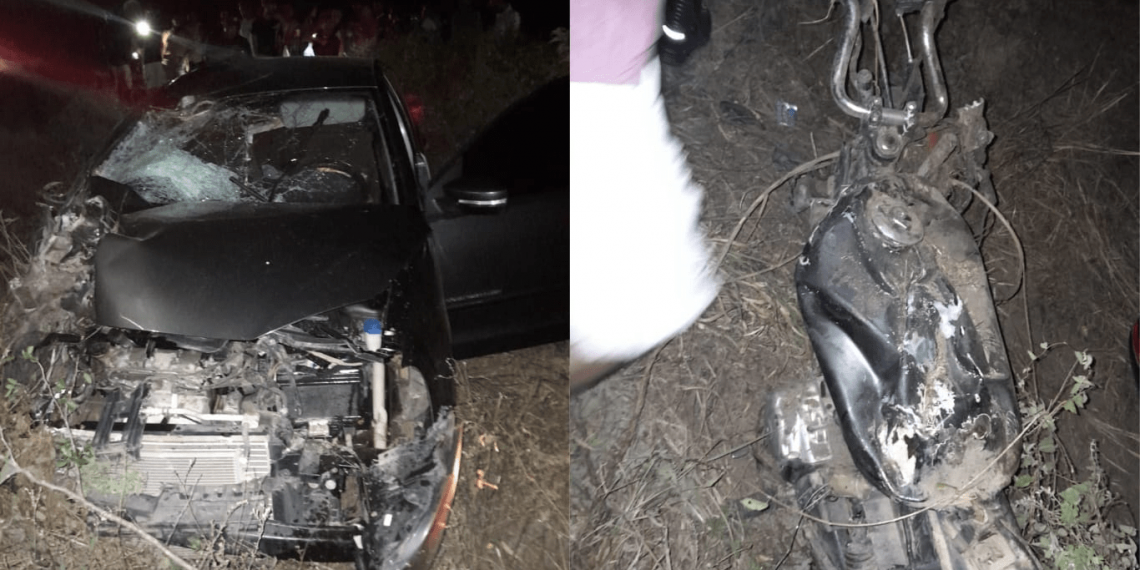 Colisão entre carro e moto deixa dois mortos na BR 324 em Itatiaia