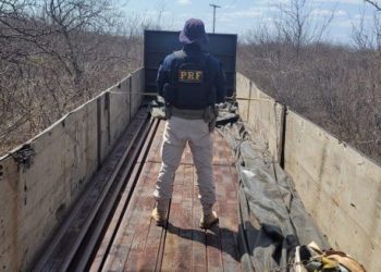 Norte da Bahia – PRF flagra pela terceira vez em menos de 90 dias individuos furtando trilhos de linha férrea