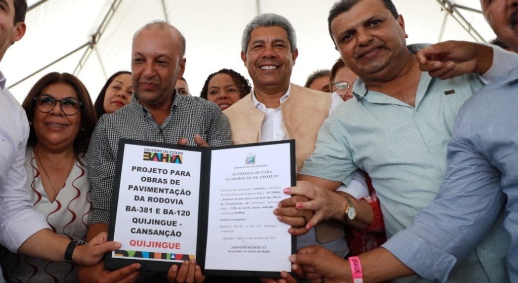 Quijingue I – Prefeito Nininho Góis comemora autorização do governador Jerônimo à SEINFRA para elaborar projeto de pavimentação da BA-381 até Cansanção