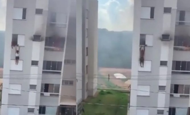 MG – De castigo, menina de 11 anos coloca fogo em sofá, e avós precisam pular de prédio