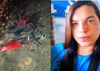 Mulher morre e amigo fica ferido em acidente de moto na BR 324