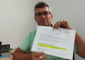Vereador Betão mostra irregularidade da gestão municipal que vem executado obra quando a licitação será feita no próximo mês