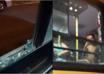 Ônibus da Seleção Sub 14 de Serrolândia, é atacado com pedras na cidade de Riachão do Jacuípe