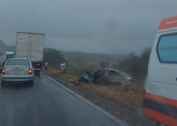 Três pessoas de uma mesma família morrem em acidente na BR 116 Norte