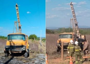 Dois homens morrem eletrocutados durante perfuração de poço artesiano