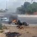 PE – Vendedor de lanches põe fogo na própria motocicleta após ser parado pela PRF em Petrolina
