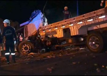 Colisão envolvendo micro-ônibus de turismo e caminhão deixa 25 mortos na BR 324