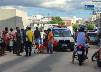 Idoso sofre queda de moto na Av. Getúlio Vargas após evitar atropelar uma mulher