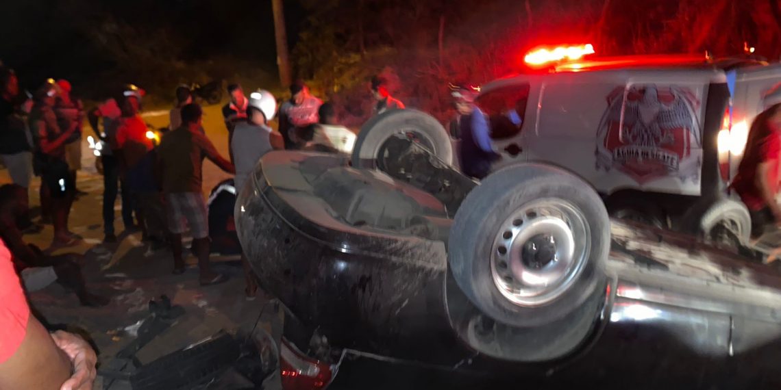 Capotamento na BA 411 trecho Coité -Juazeirinho deixa dois feridos