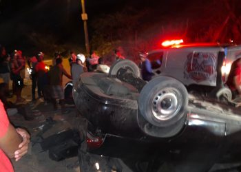 Capotamento na BA 411 trecho Coité -Juazeirinho deixa dois feridos