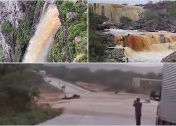 Chuvas intensas causam alagamentos e mudam cenário na Chapada Diamantina