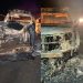 Ambulância e moto pegam fogo após colisão na BA-120