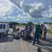 Colisão envolvendo duas motocicletas deixa três vítimas gravemente feridas na BA 411