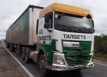 Motociclista morre em colisão com carreta na BR 116