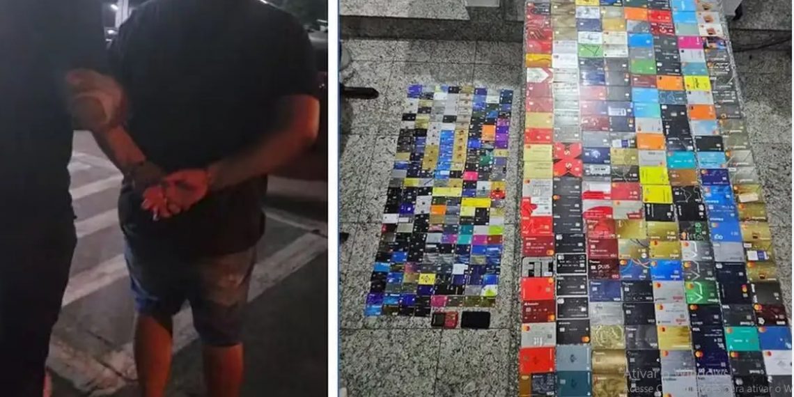 Polícia prende homem com 452 cartões no Sambódromo em SP