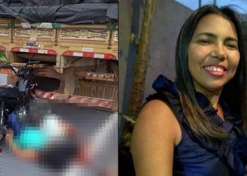Mulher morre e irmã fica ferida em colisão de motocicleta no fundo de caminhão na BR 410