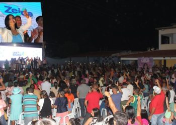 Pé de Serra I – Multidão se reúne em apoio a Zeide da Farmácia lançada como pré-candidata a prefeita