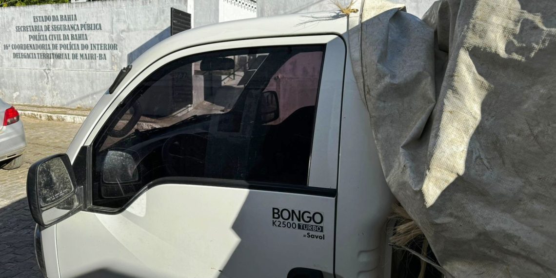 Homem é preso com caminhão roubado e uma tonelada de sisal