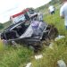 Acidente na BA 120 envolvendo carro de empresa de comunicação visual de Coité deixa dois feridos. O estado de saúde deles é considerado grave