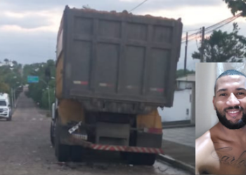 Homem morre ao colidir moto no fundo de caminhão parado