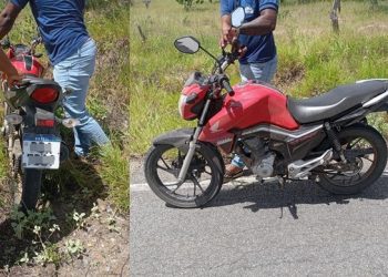 Homem é encontrado desacordado ao lado de motocicleta após sofrer suposto acidente