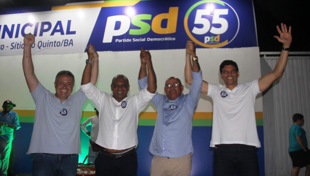 Sítio do Quinto – Grande ato político marcou a inauguração da sede do PSD e lançamento de pré-candidato a prefeito do município