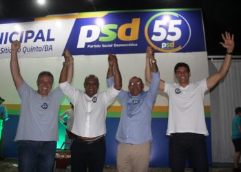 Sítio do Quinto – Grande ato político marcou a inauguração da sede do PSD e lançamento de pré-candidato a prefeito do município