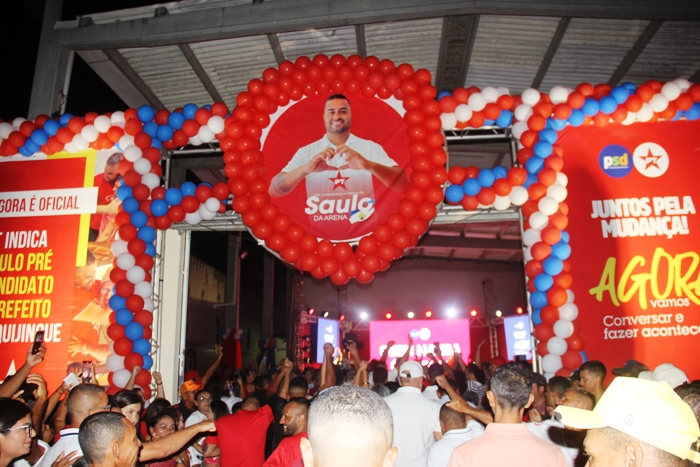 Oposição de Quijingue mostra força durante o lançamento da pré-candidatura de Saulo da Arena a prefeito do município