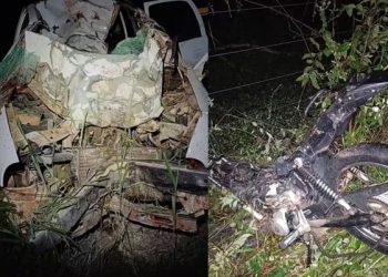 Vereador e outras duas pessoas morrem em grave acidente entre carro e moto