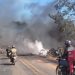 Caminhão tanque explode na BR-430 e motorista morre na hora