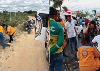 Brigada Anjos da Vida é acionada para prestar socorro à vítimas de dois acidentes envolvendo motocicletas