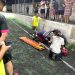Jovem fica ferido durante ‘baba’ em Arena. Ele se bateu na parede do alambrado