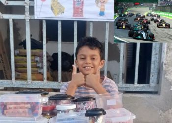 Apaixonado pela Fórmula 1, garoto de 9 anos vende doces com foco em realizar sonho de conhecer o circuíto de Interlagos